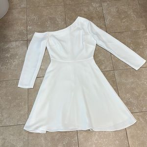 Likely dress. Size 0. One shoulder exposed.